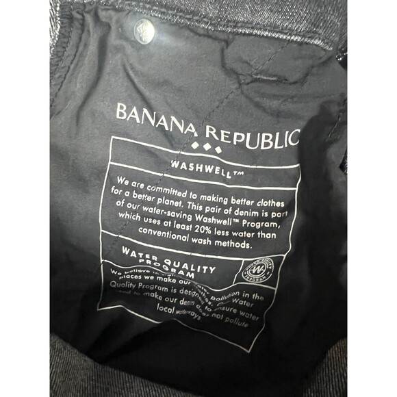 NWT Banana Republic 0 Black Long Maxi Split Front Flared Heavy Denim Jean Skirt - Picture 10 of 12